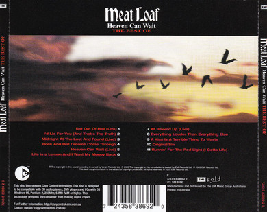 Meat Loaf - Heaven Can Wait - The Best Of CD