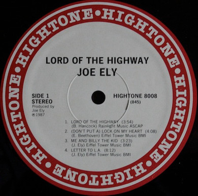 Joe Ely - Lord Of The Highway Vinyl LP (Used)