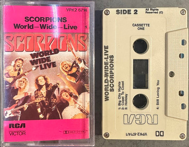 Scorpions – World Wide Live Cassette (Used)
