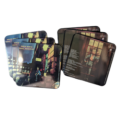 David Bowie -  Ziggy Stardust 6pc Coaster Set in Tin Gift Box
