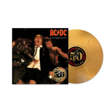 AC/DC - If You Want Blood You've Got It Gold Coloured Vinyl LP