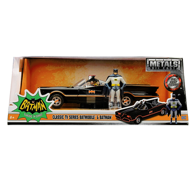 Batman (1966 TV Series) - 1:24 Classic Batmobile & Figures Die Cast Car