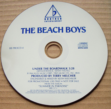 Beach Boys - Under The Boardwalk PROMO CD