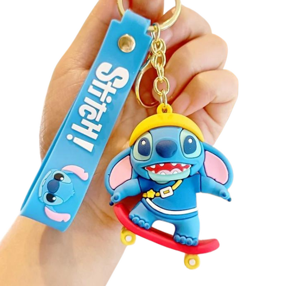 Lilo & Stitch - Assorted Characters 3D Rubber Keyring