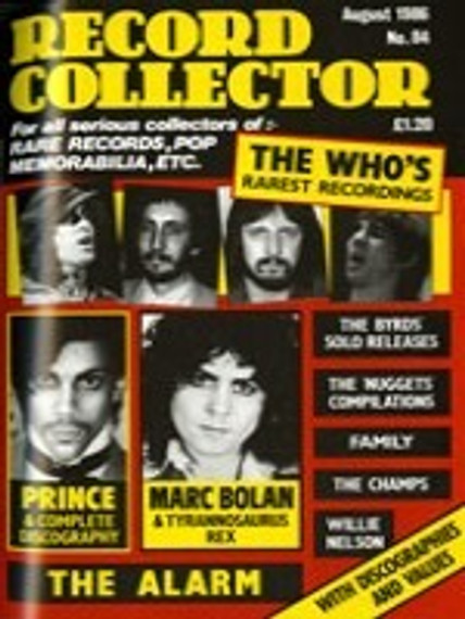 Record Collector UK - Issue No 84 August 1986 Magazine