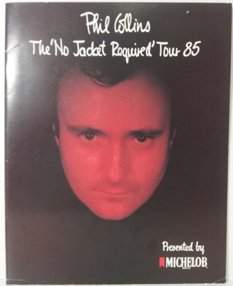 Phil Collins - No Jacket Required 1985 Original Concert Tour Michelob Program