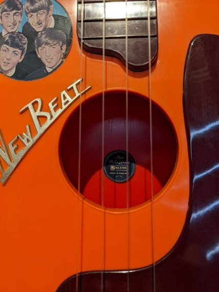 Beatles - Original 1964 New Beat Selcol Guitar w/ Original Box & Book