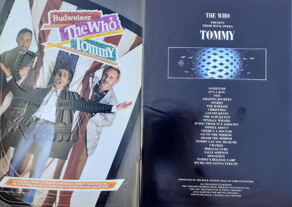 Who - Tommy 1989 Original Concert Tour Program