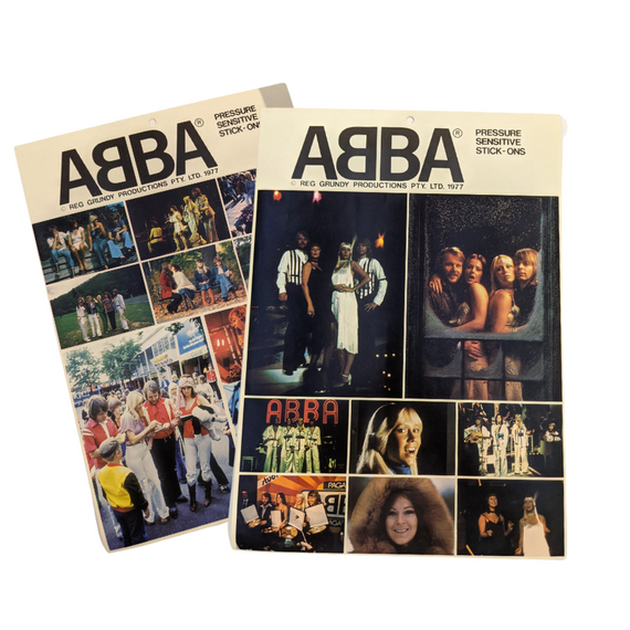 ABBA - Original 1977 Pressure Sensitive Stick-Ons Unused