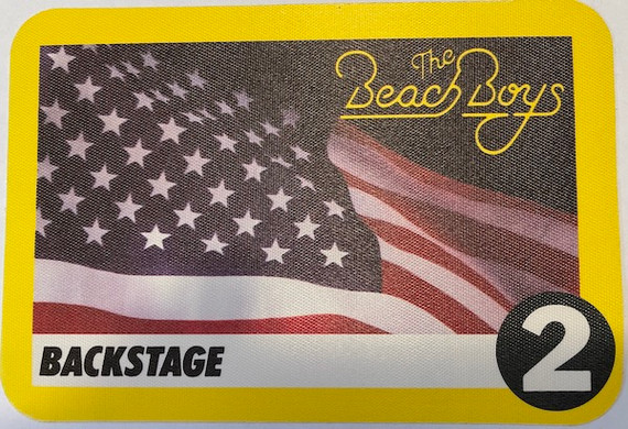 Beach Boys - Backstage Pass FLAG YELLOW