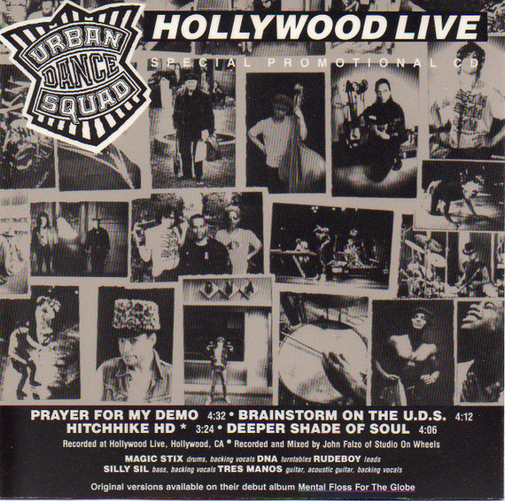 Urban Dance Squad – Hollywood Live / Pinkpop Live - Promo CD