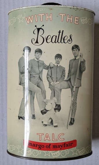 Beatles - 1960s With The Beatles Margo Of Mayfair Talc Talcum Powder Tin