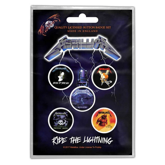 Metallica - Ride The Lightning Badge Set