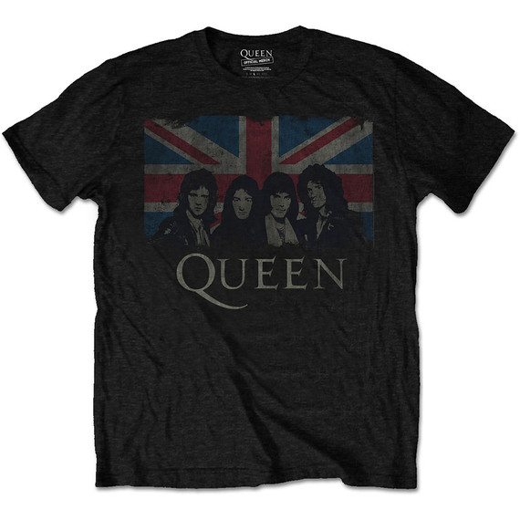 Queen - Union Jack Vintage Style Unisex T-Shirt