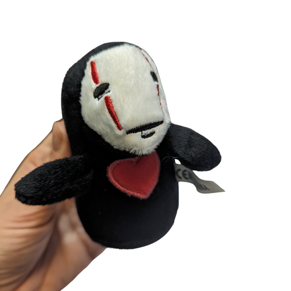 Spirited Away - No-Face 10cm Soft Toy With Clip