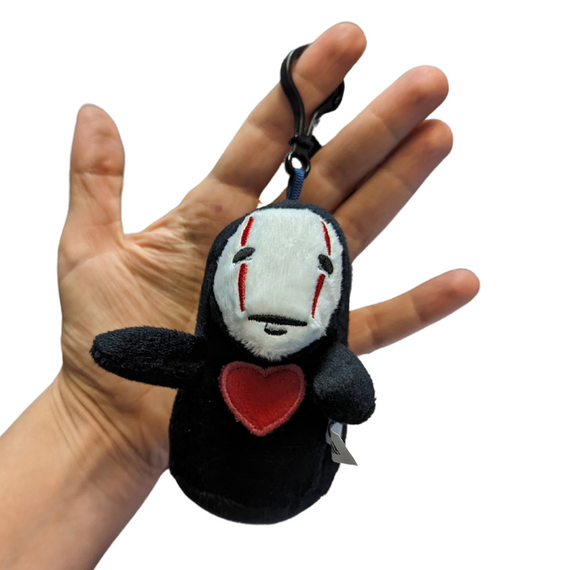 Spirited Away - No-Face 10cm Soft Toy With Clip