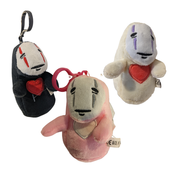 Spirited Away - No-Face 10cm Soft Toy With Clip