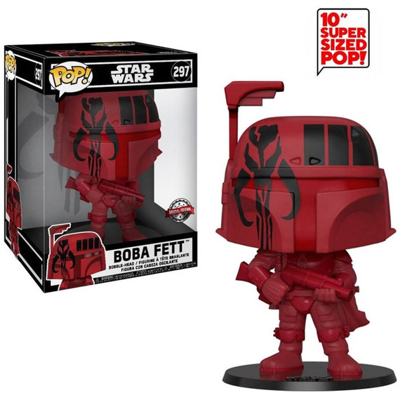 Star Wars - 10 Inch Boba Fett Red US Exclusive Collectable Pop! Vinyl