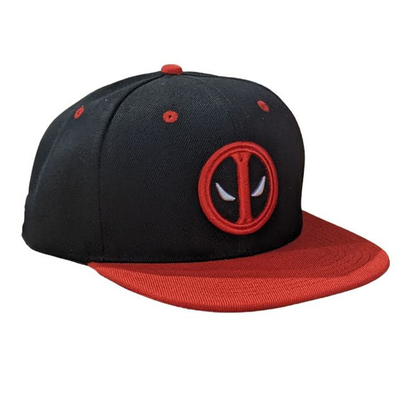 Deadpool - Black With Red Brim Logo Cap