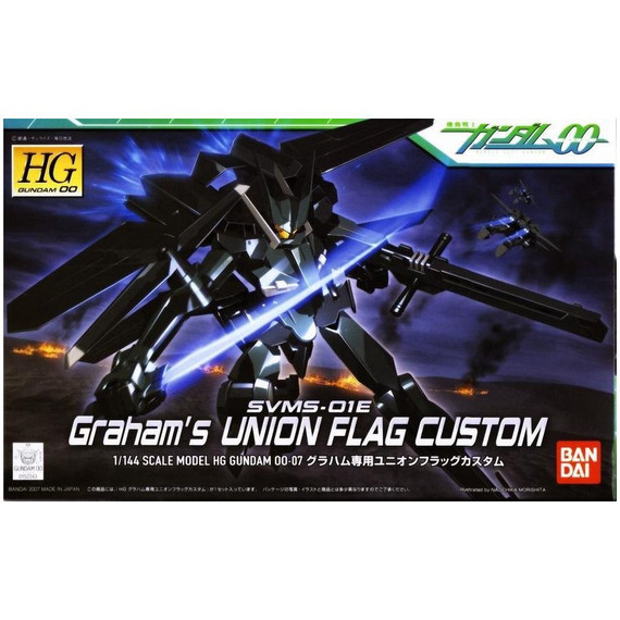 Bandai - Graham's Union Flag Custom SVMS-01E 1/144 Scale Model Kit HG Gundam 00-07