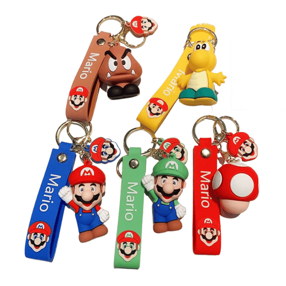 Super Mario Brothers - Various Characters Keyring