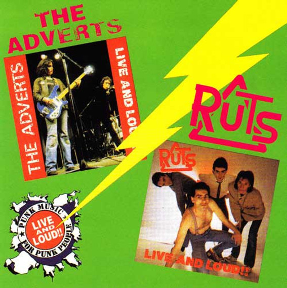 Adverts and The Ruts - Live and Loud CD