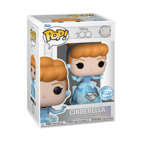 Disney 100th - Cinderella Diamond Glitter US Exclusive Pop! Vinyl