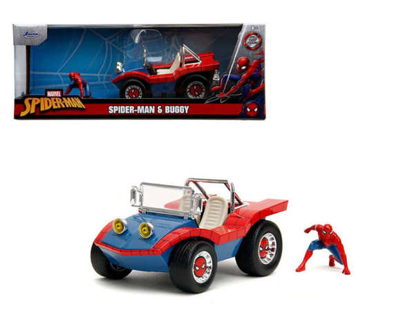 Marvel Comics - Spider-Man with Buggy 1:24 Scale Diecast Set