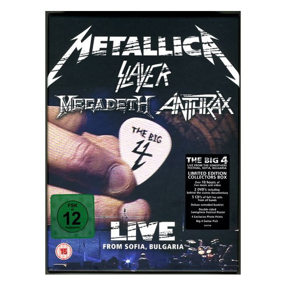 Metallica, Slayer, Megadeth, Anthrax – The Big 4: Live From Sofia, Bulgaria 5CD & 2DVD (New)