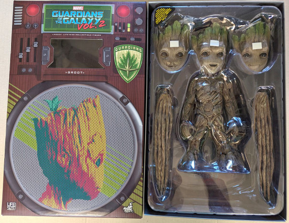 Guardians Of The Galaxy Vol 2 - Groot Hot Toys LMS004 Life-Size 10 Inch Collectable Action Figure