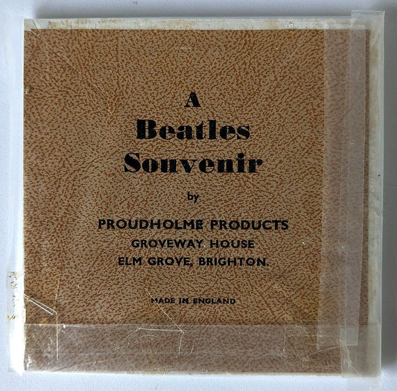 Beatles - Original 1960s Proudholme Ceramic Souvenir Tile