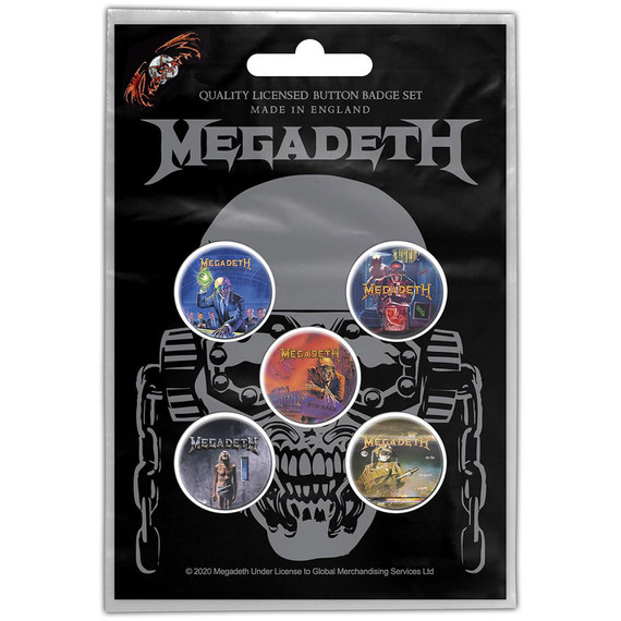 Megadeth - Vic Rattlehead Badge Set