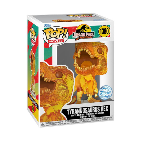 Jurassic Park - Tyrannosaurus Rex (Amber) US Exclusive Translucent Pop! Vinyl