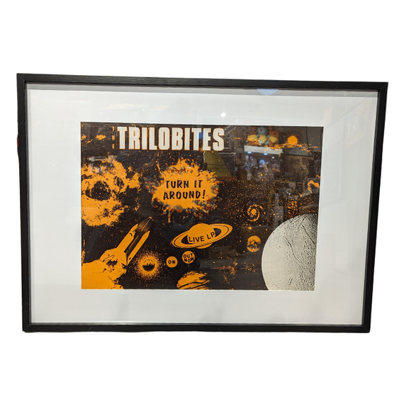 The Trilobites - Turn it Around Late 80s Framed Poster