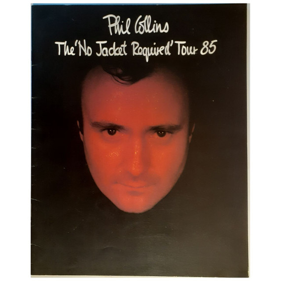 Phil Collins - No Jacket Required Original 1985 Concert Tour Program With Festival Hall Ticket D46