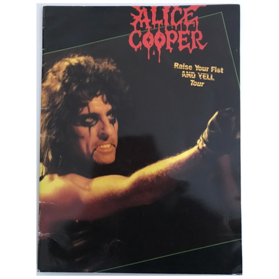 Alice Cooper - Raise Your Fist and Yell 1987 Original Concert Tour Program