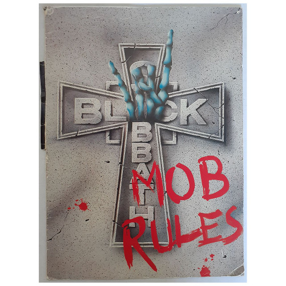 Black Sabbath - Mob Rules Original 1982 Concert Tour Program With Ticket