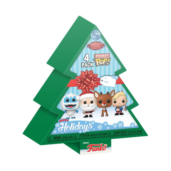 Rudolph - Tree Holiday US Exclusive Pocket Pop! 4-Pack Box Set