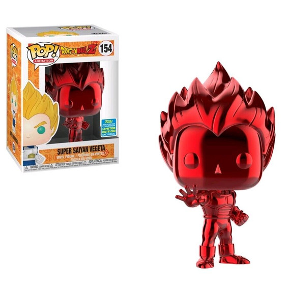 Dragon Ball Z - Vegeta Red Chrome SDCC 2019 US Exclusive Collectable Pop! Vinyl