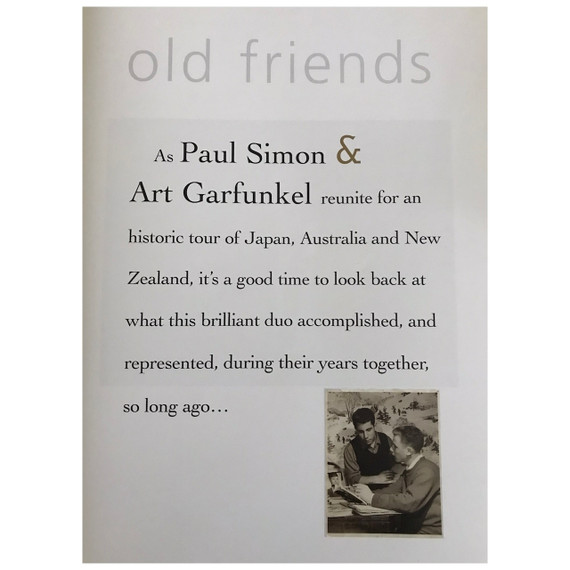 Simon & Garfunkel - Old Friends 2009 Original Concert Tour Program