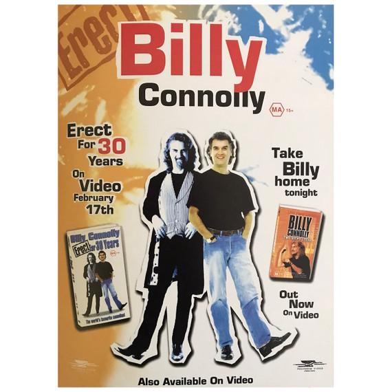 Billy Connolly - Erect For 30 Years 1999 Australia & New Zealand Original Concert Tour Program