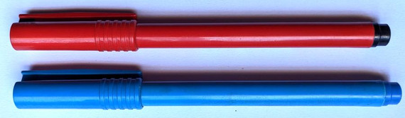 Beatles - Set Of 2 Official Promo Pens - Red 1962-1966 & Blue 1967-1970