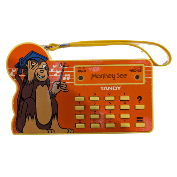 Monkey See - Tandy Handheld Vintage Math Game