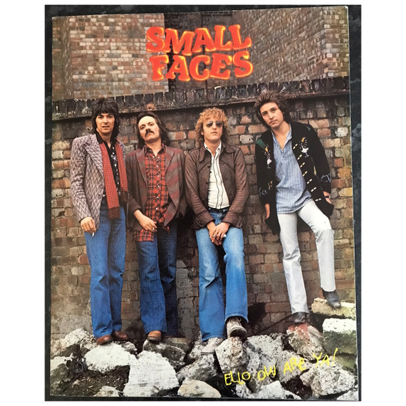 Small Faces - Ello Ow Are Ya! 1977 UK Original Concert Tour Program