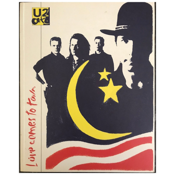 U2 - Love Comes To Town 1989 Original Concert Tour Program With Concert Ticket