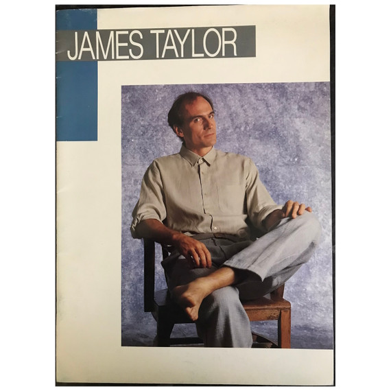 James Taylor - That's Why I'm Here 1986 Australia Original Concert Tour Program With Concert Ticket