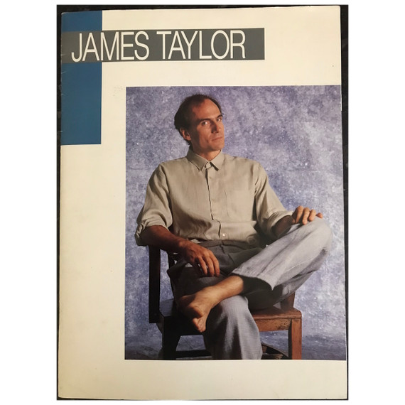 James Taylor - That's Why I'm Here 1986 Australia Original Concert Tour Program With Ticket