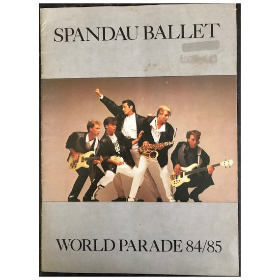 Spandau Ballet - World Parade 1984/85 Australia Original Concert Tour Program With Concert Ticket