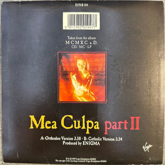 Enigma – Mea Culpa Part II 7" Single Vinyl (Used)