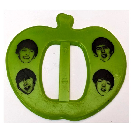 Beatles - Vintage 1960s Apple Green Plastic Belt Buckle
